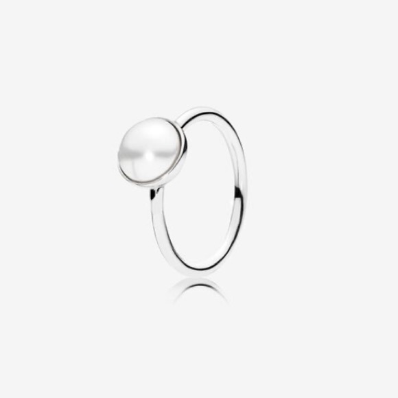Authentic Pandora Luminous Droplet Ring 7.5 (56)